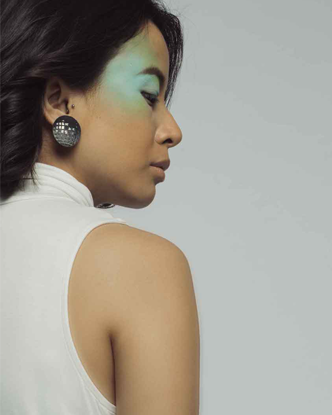 Glint Dome Earrings handmade dome hoop earrings Bliora