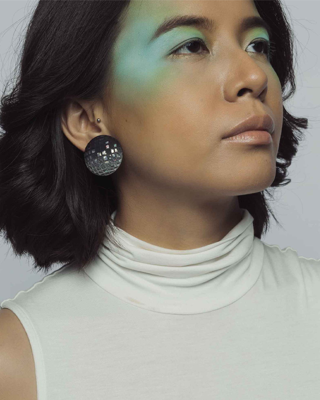 Glint Dome Earrings handmade dome hoop earrings Bliora 1