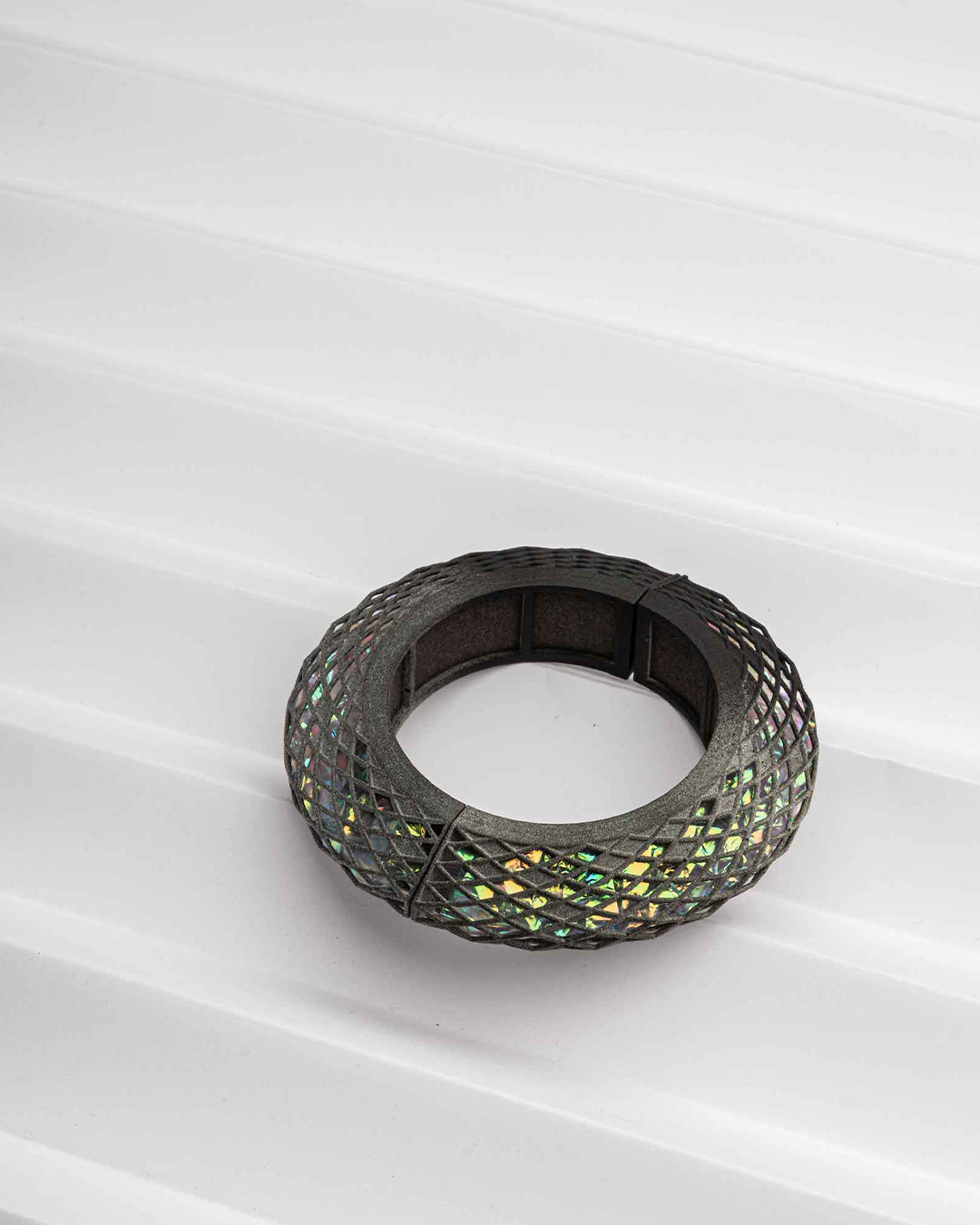 Glint Lattice Bangle Handmade Bliora 2