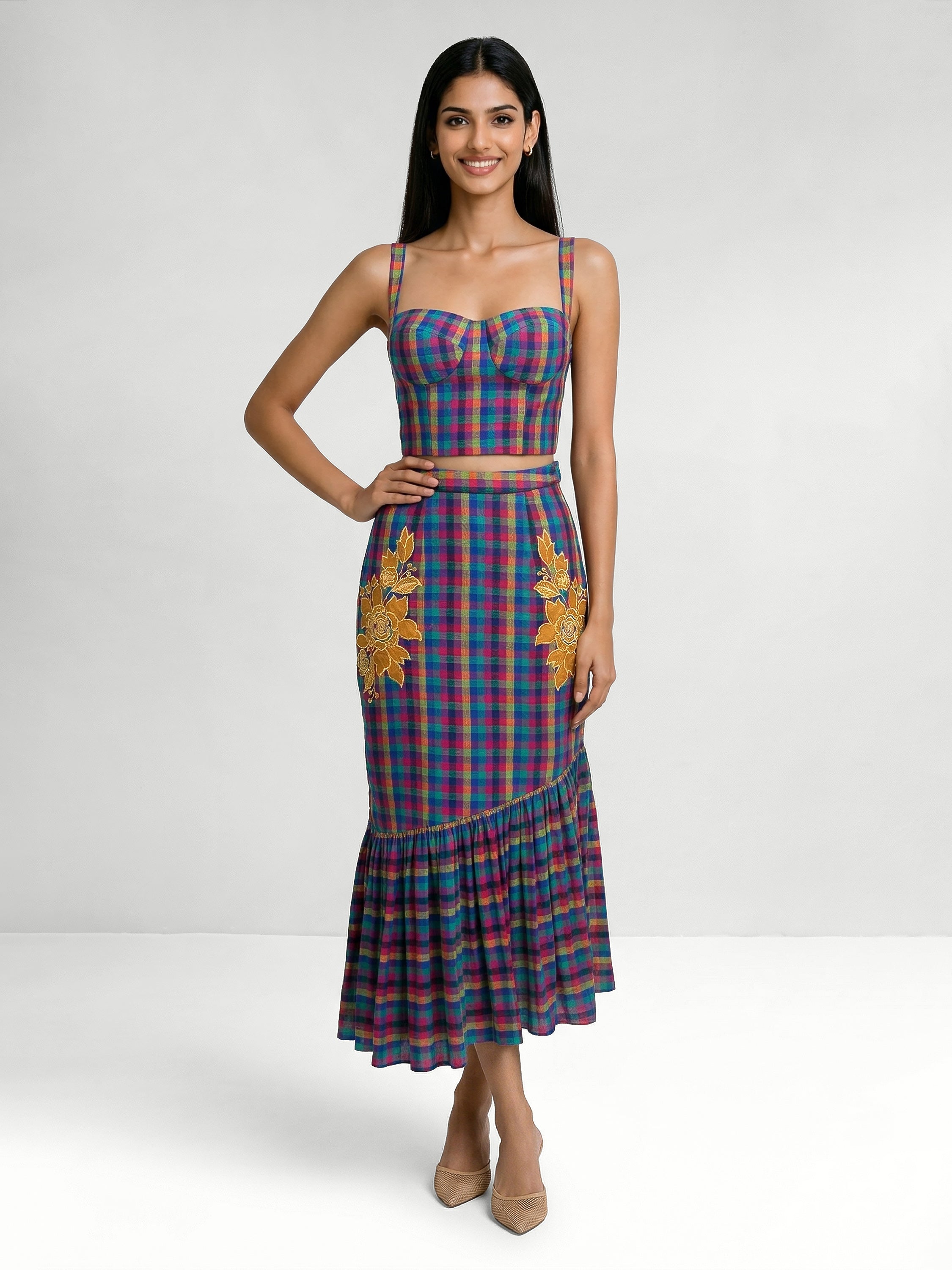 Penny Skirt Set With Camisole Top