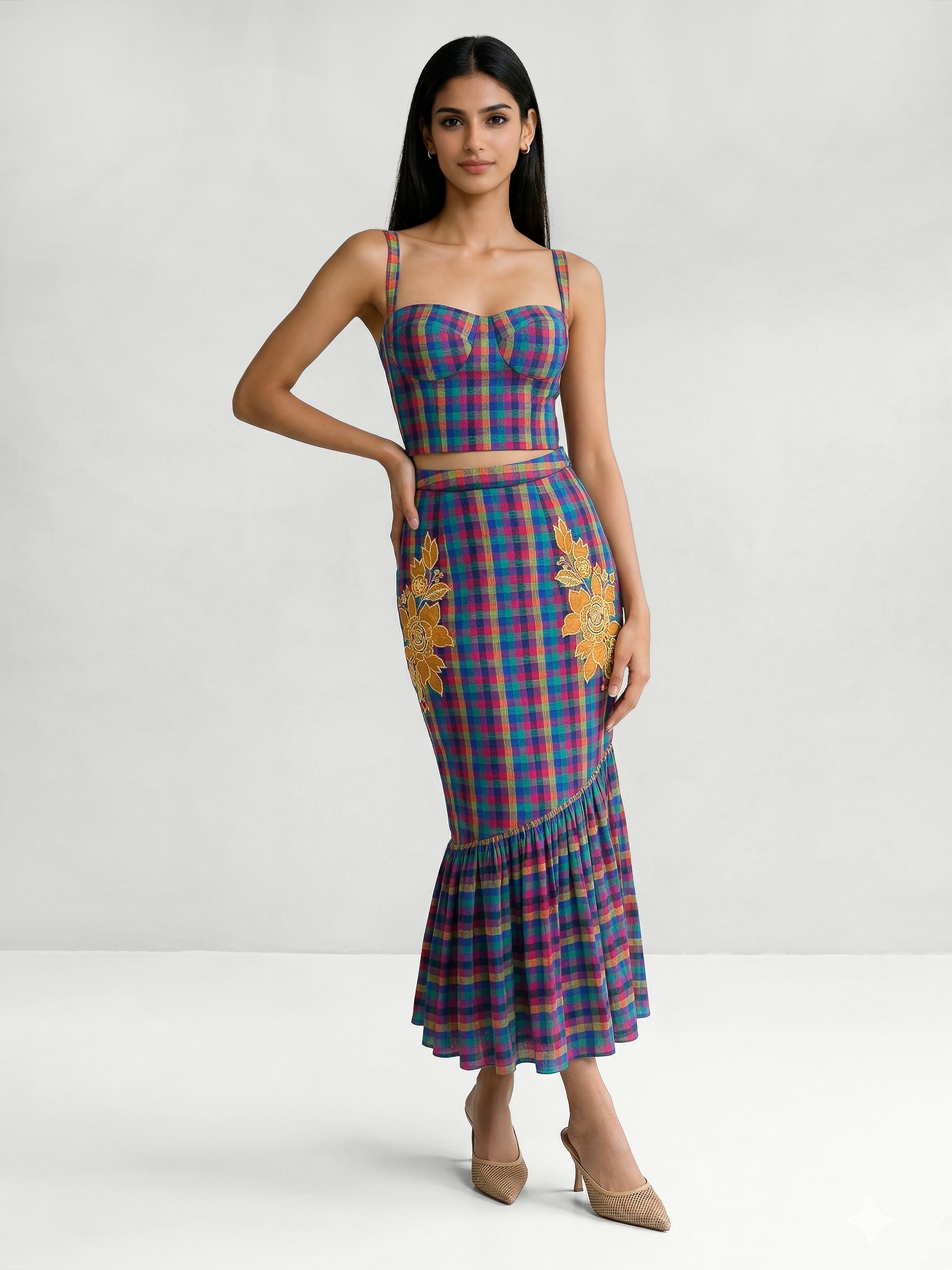 Penny Skirt Set With Camisole Top