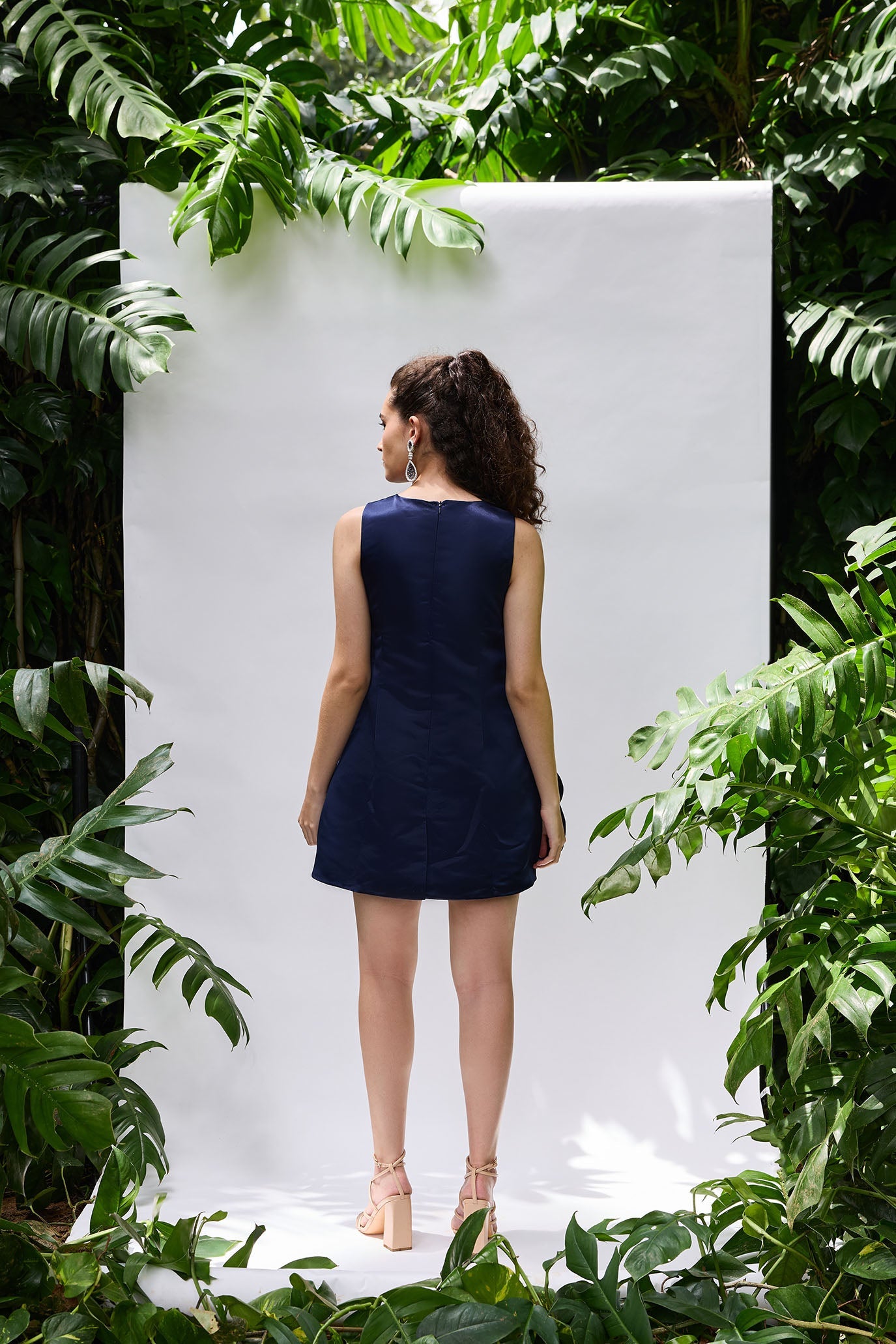 Back view of a cute bow dress