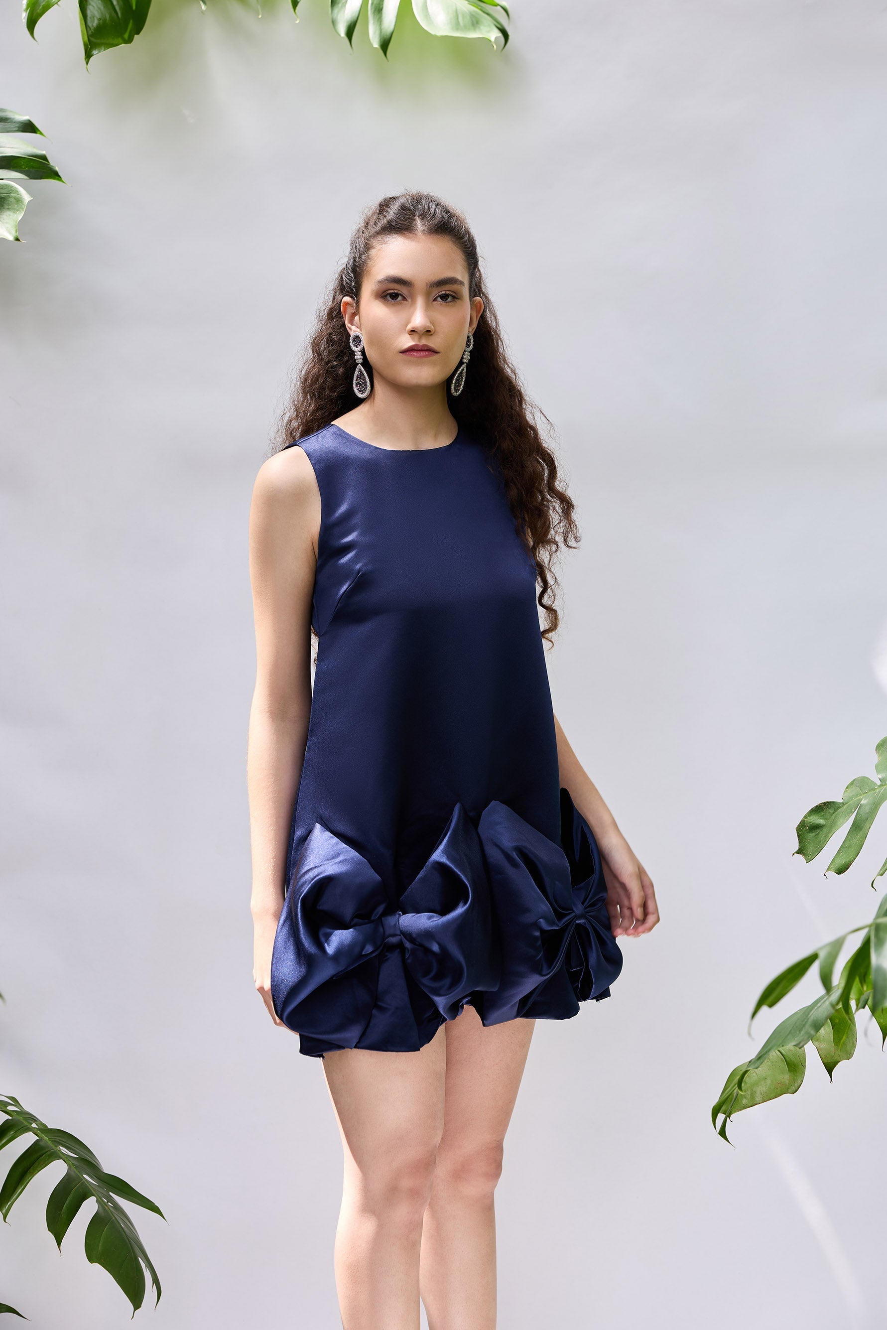 Mini Dress with cute bow attachments
