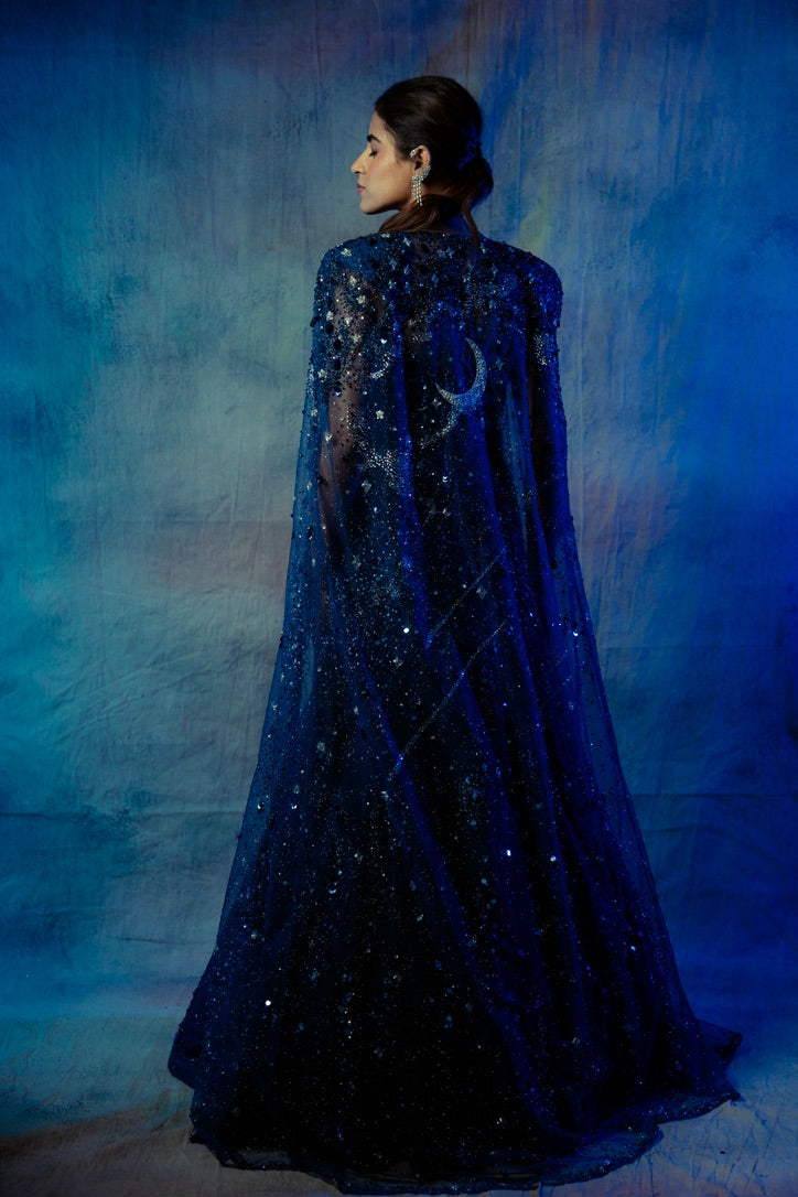 Smita Shrinivas Nishabd Cape Gown