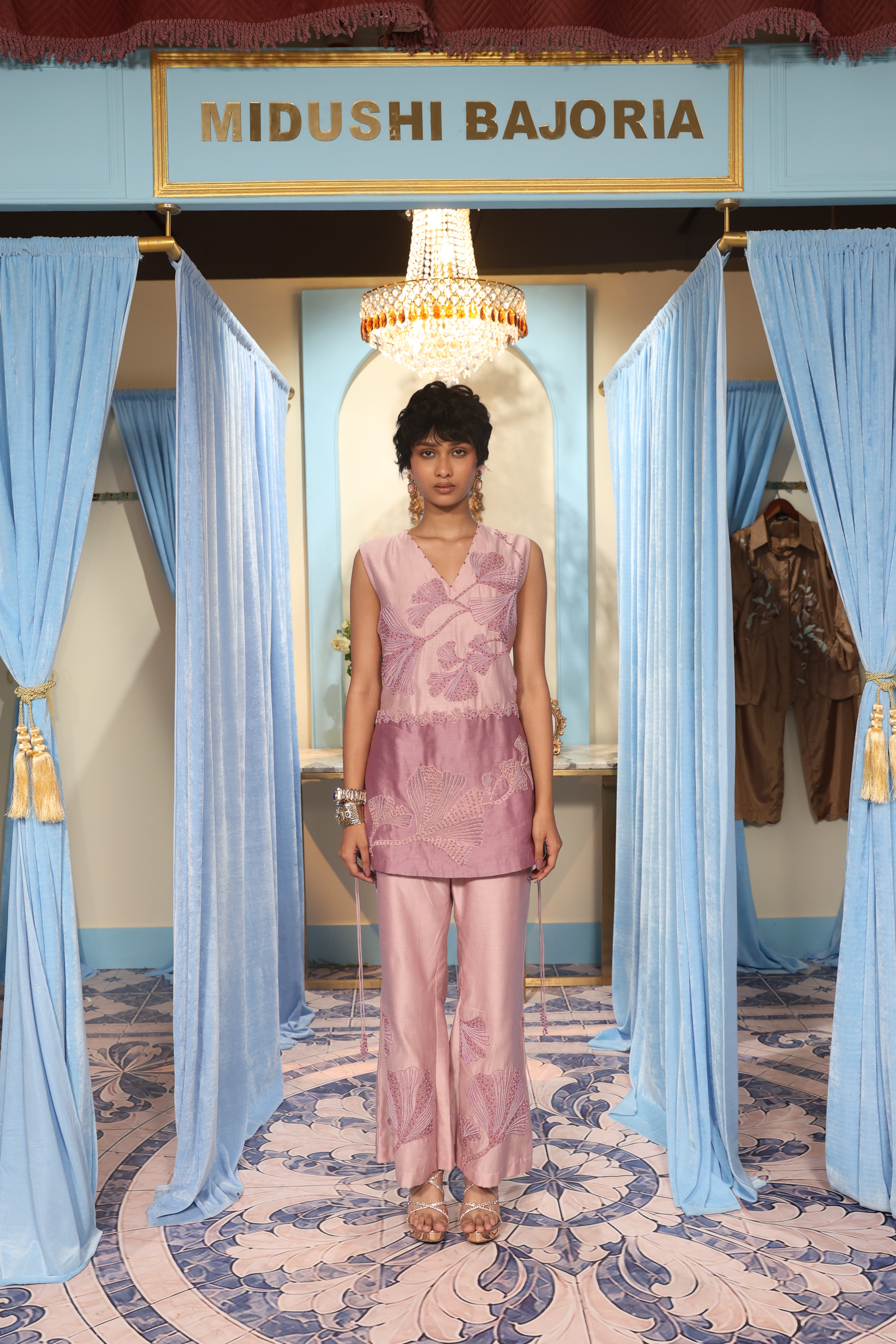 Dual Tone Short Kurta & Pant