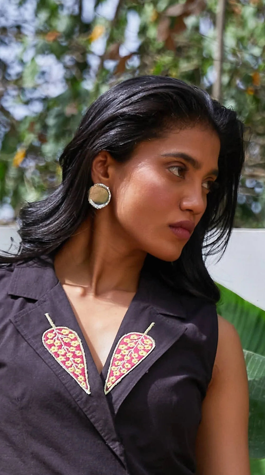 Crater Earrings Silver