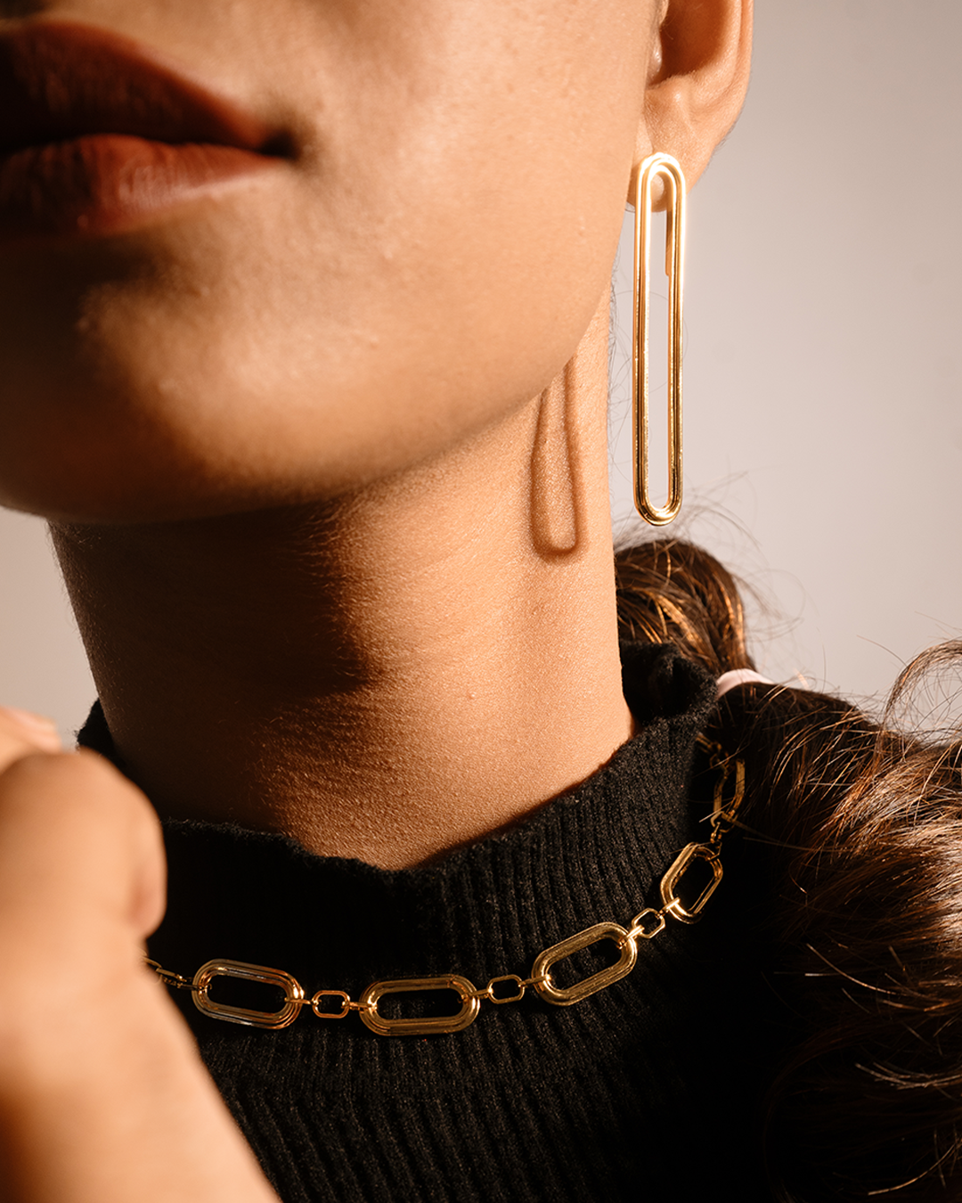 Chain Cascade Necklace gold