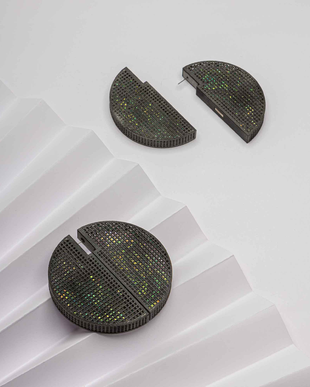 Glint Full Circle Earrings handmade geometric hoop earrings Bliora 2