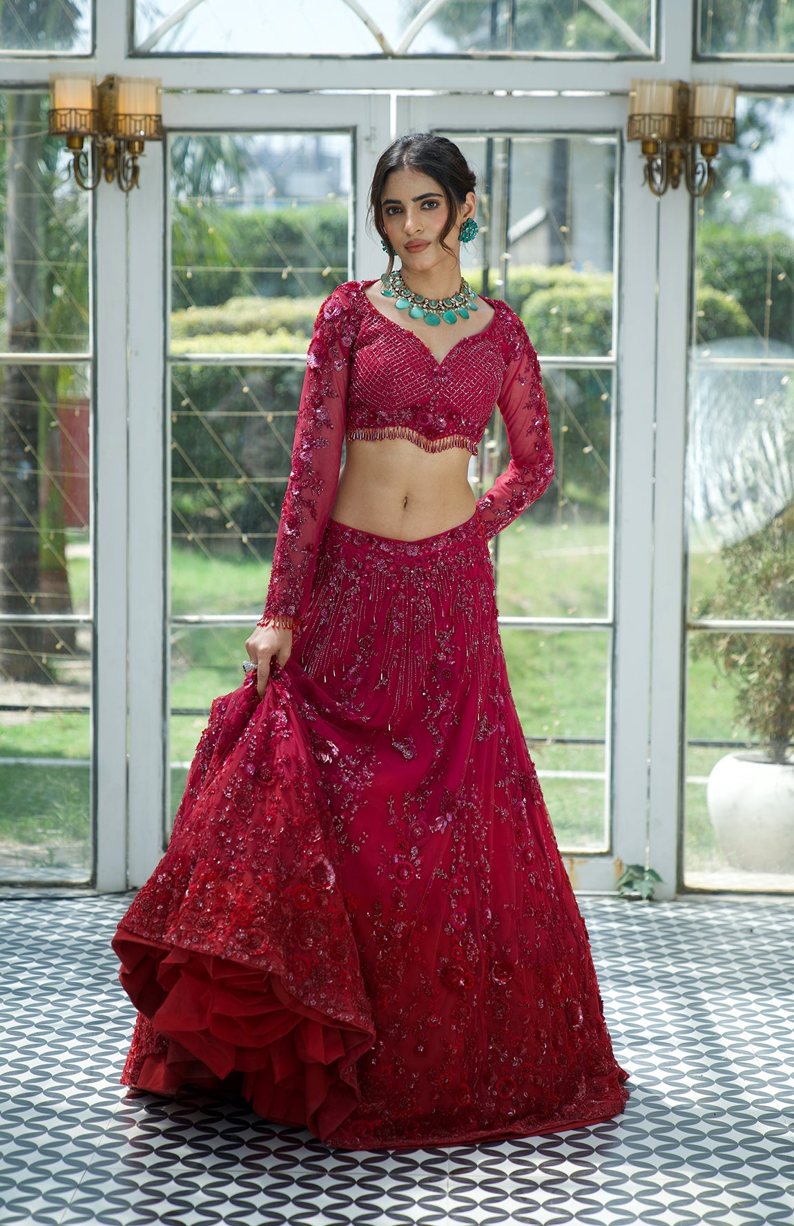 Smita Shrinivas Grihagaman Lehenga