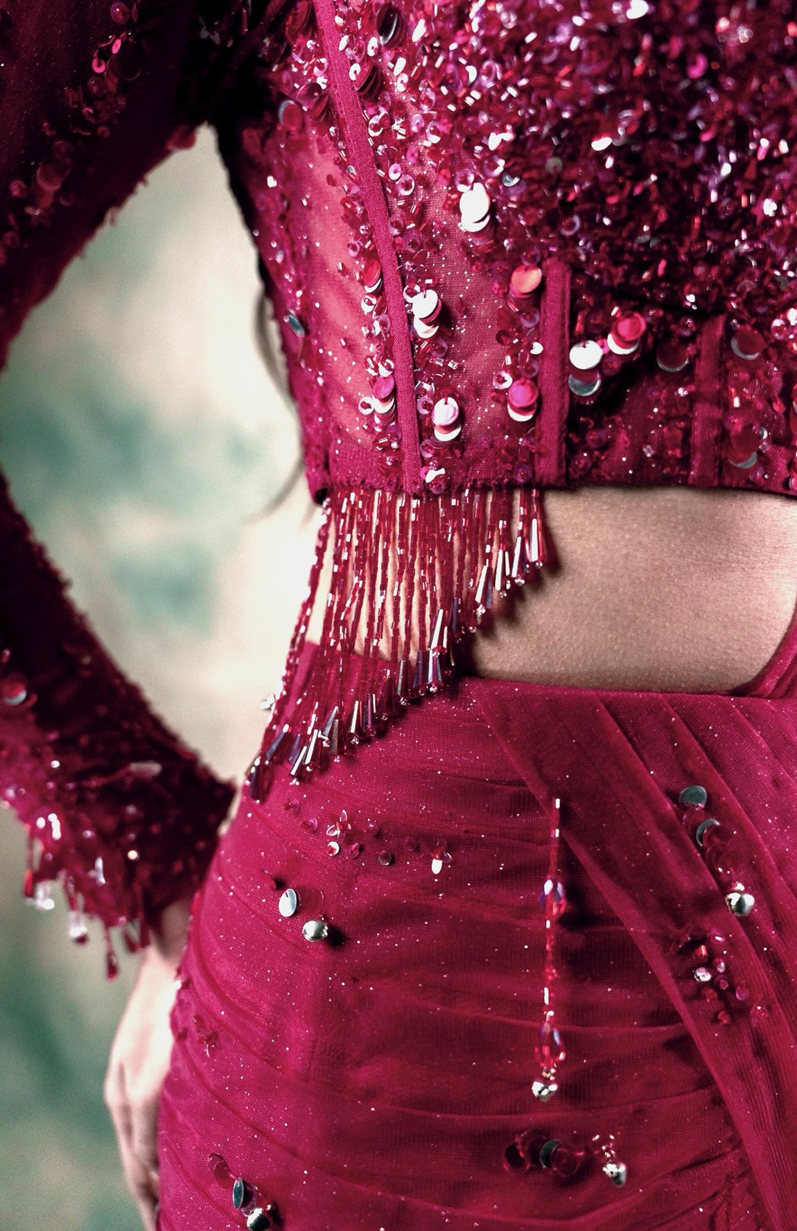 Smita Shrinivas Raag Malhaar Saree Gown