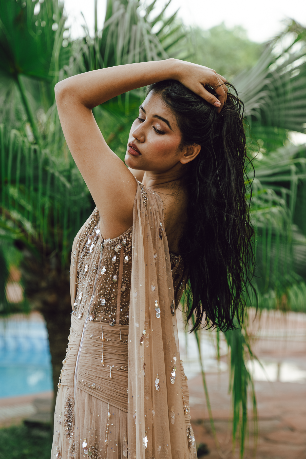 Smita Shrinivas Pehli Boond Saree Gown