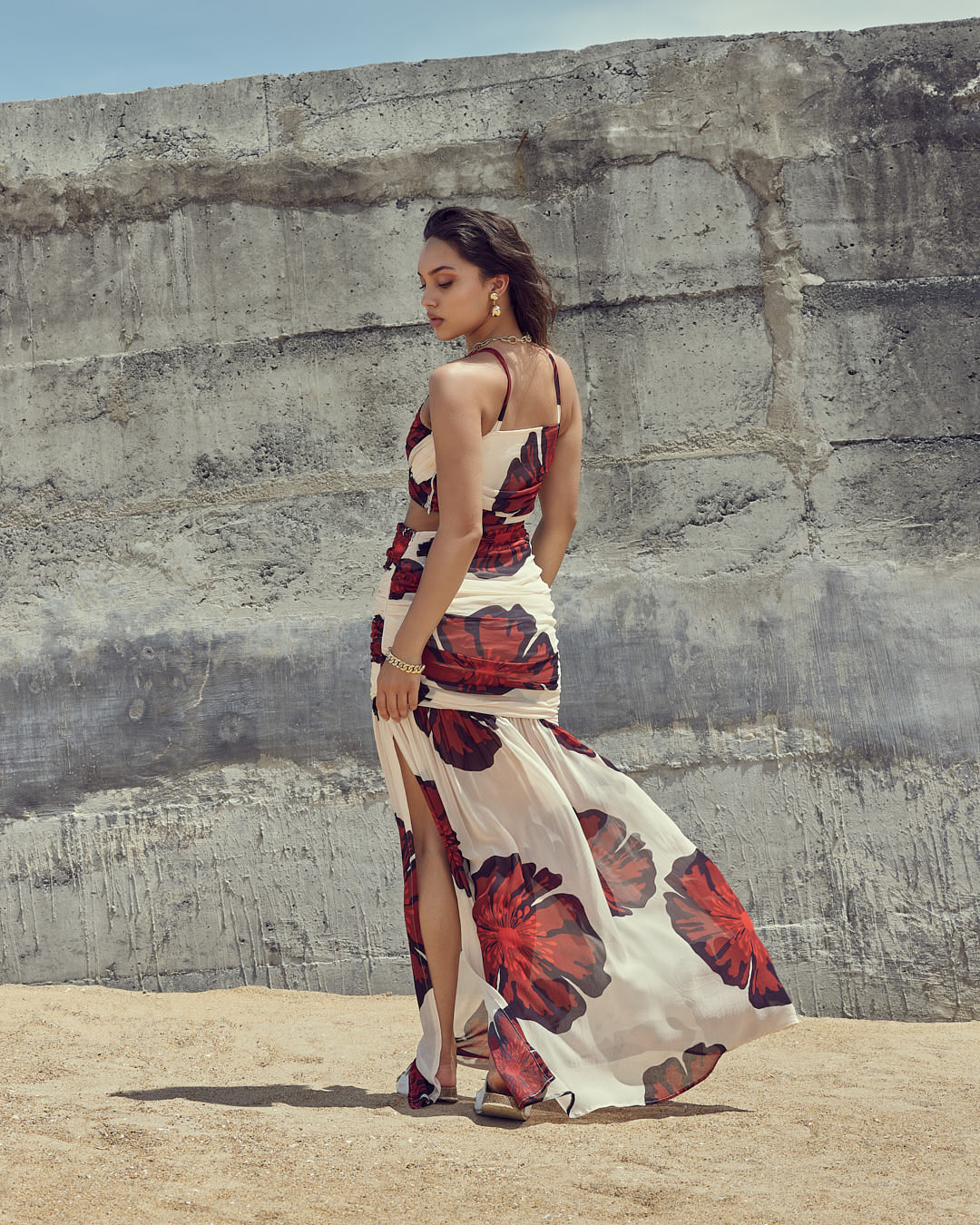 Scarlet Bloom Maxi