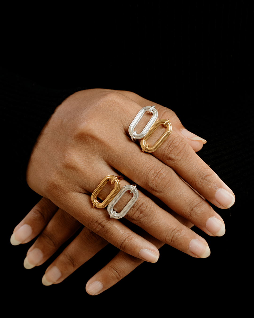 Link ring 5 gold