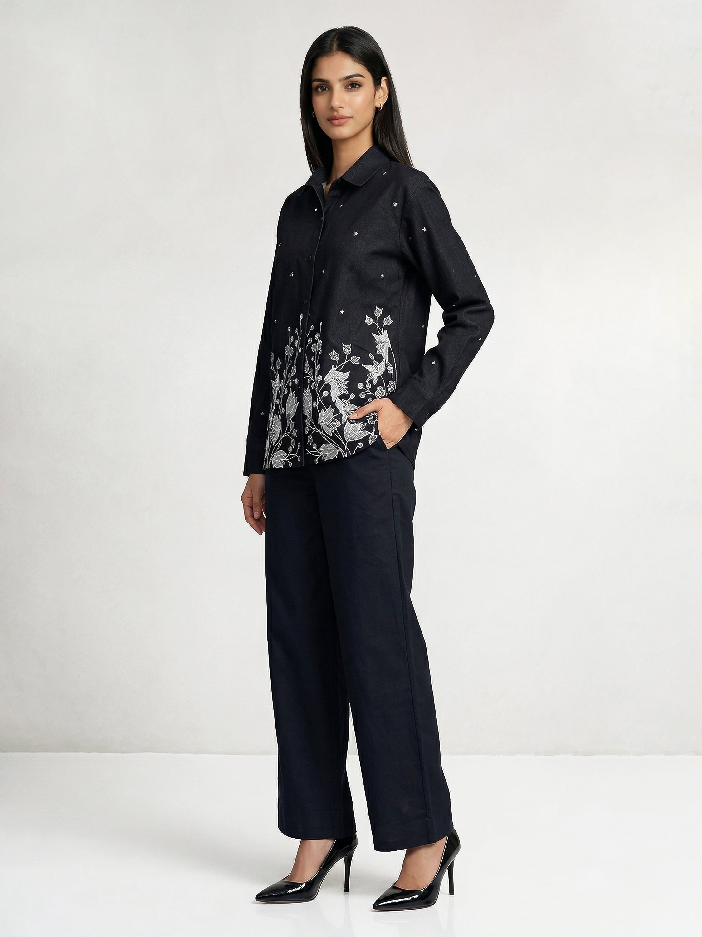 The Midnight Garden Denim Shirt