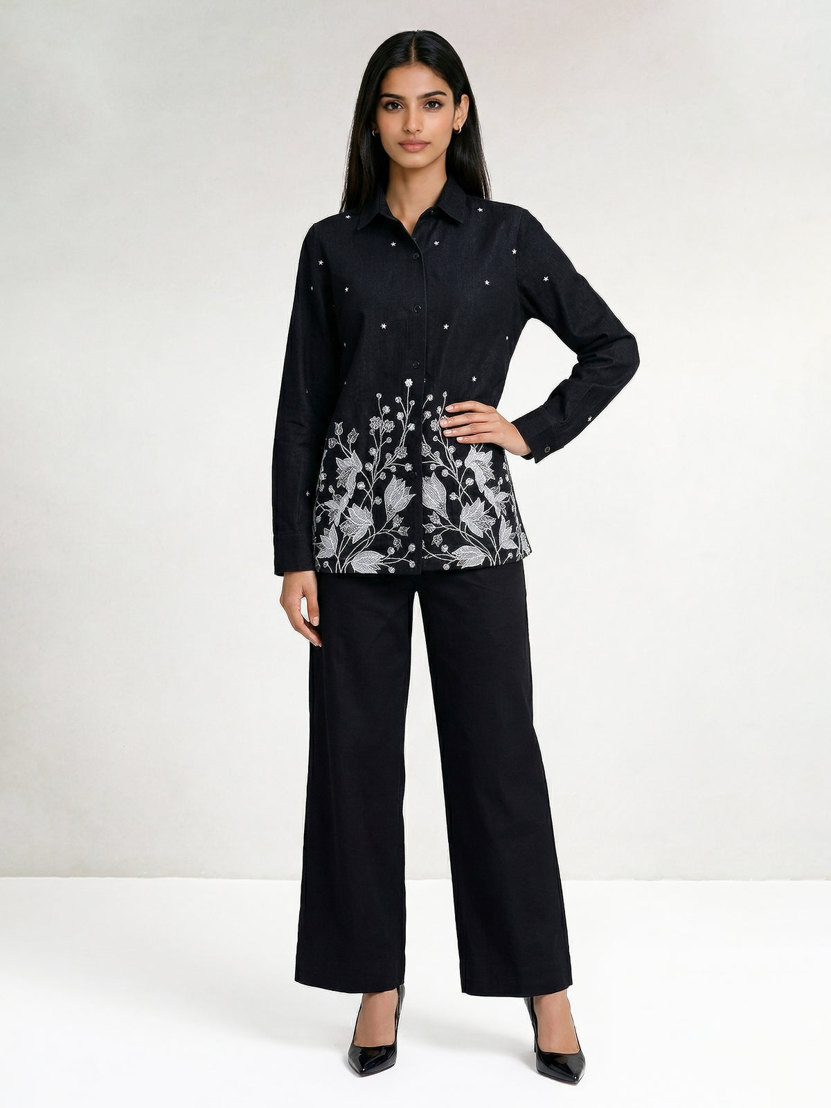 The Midnight Garden Denim Shirt