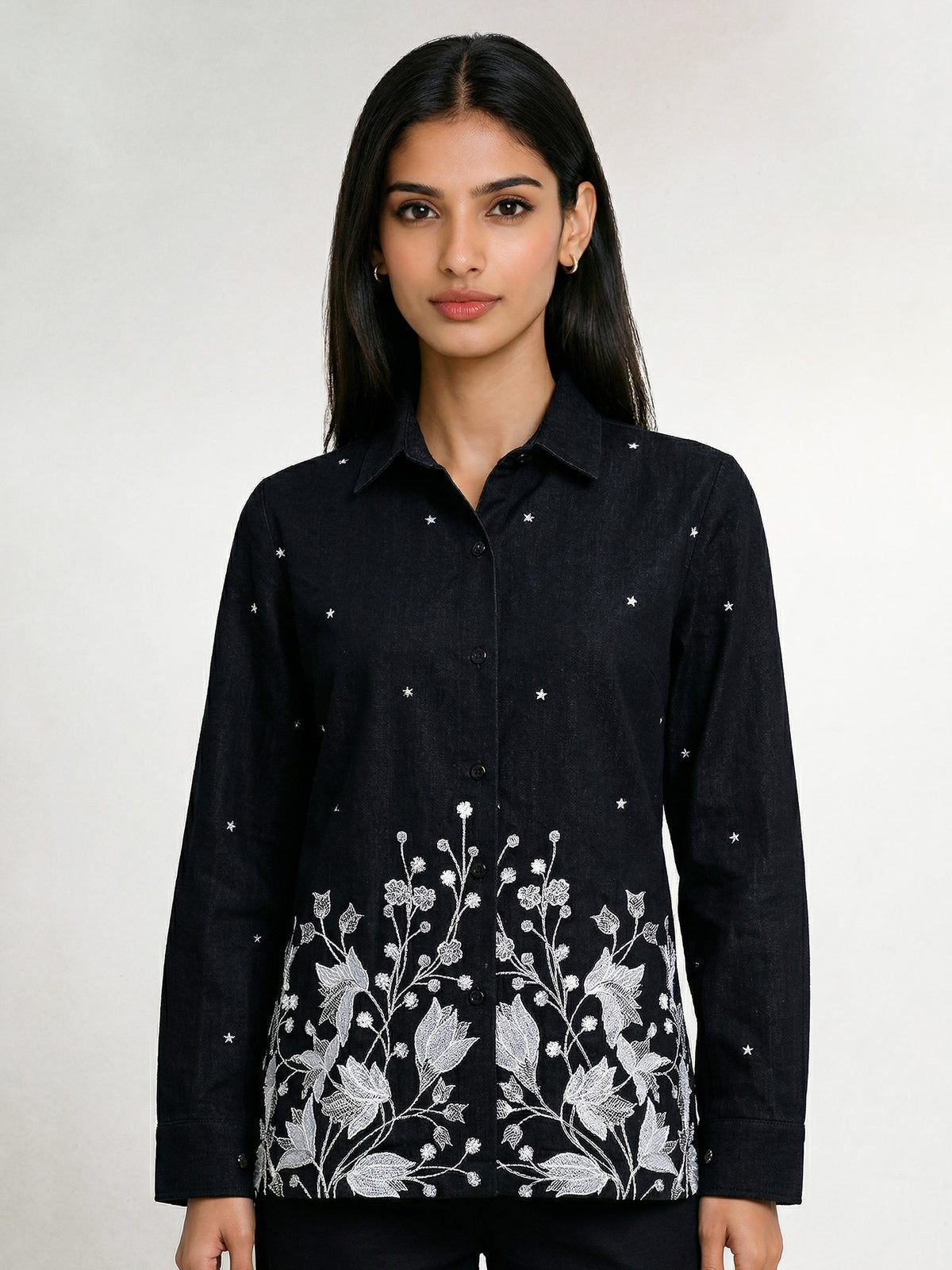 The Midnight Garden Denim Shirt