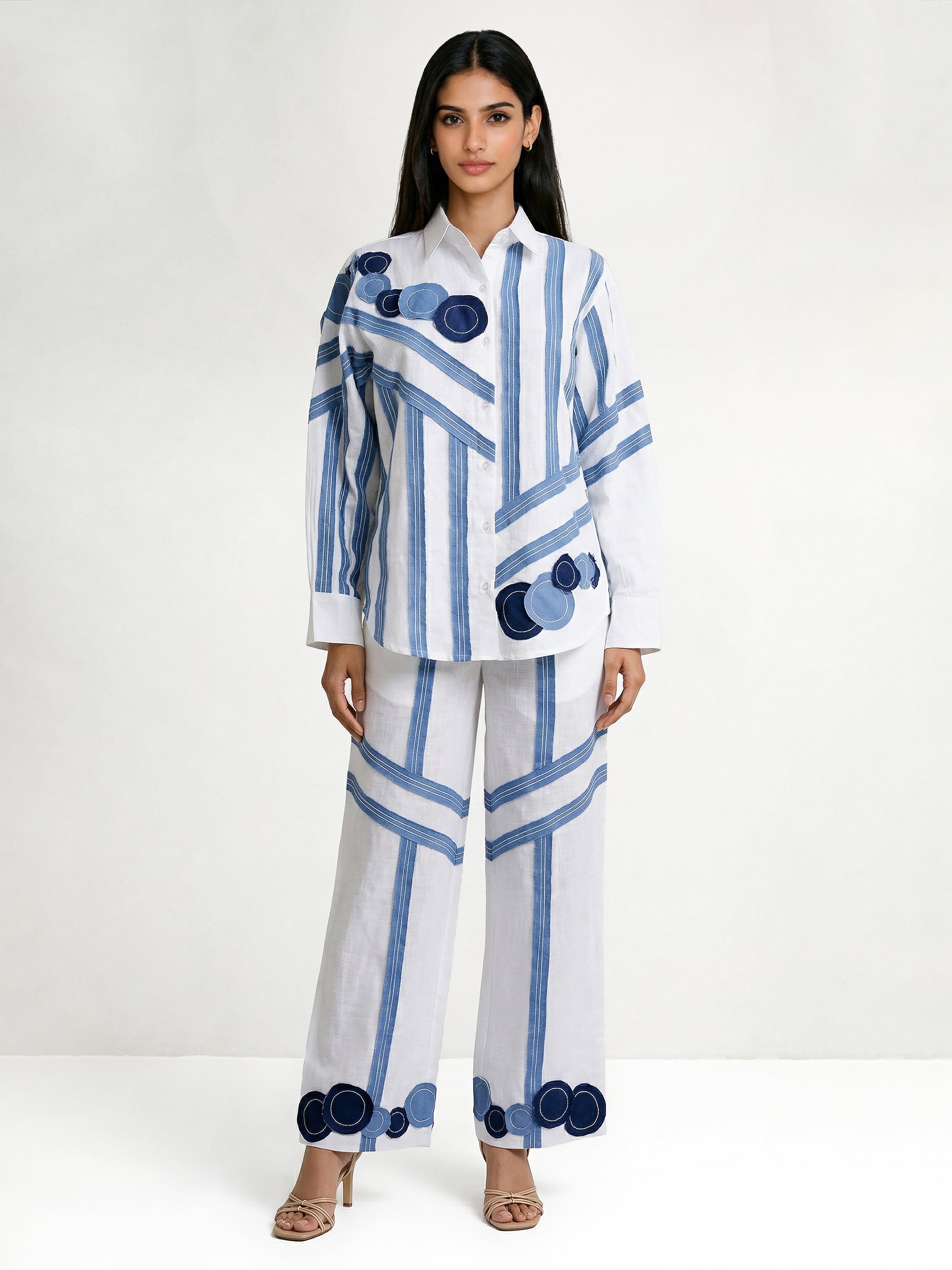 Bella Denim Stripes Co-Ord Set