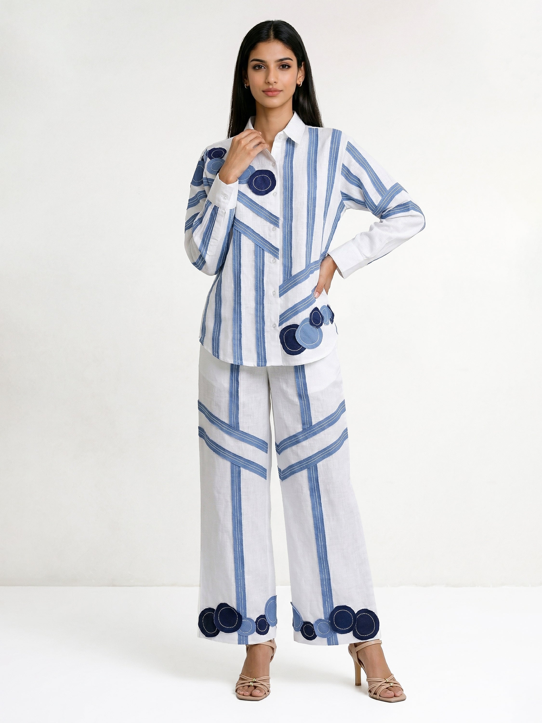 Bella Denim Stripes Co-Ord Set