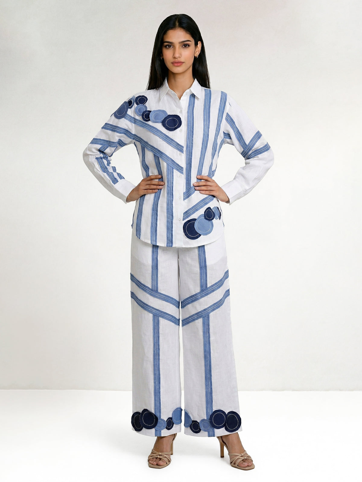Bella Denim Stripes Co-Ord Set