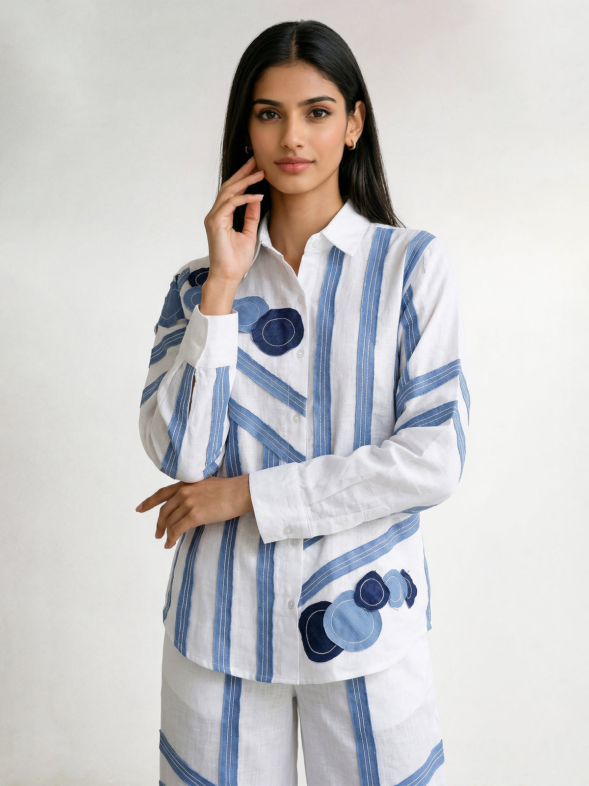 Bella Denim Stripes Co-Ord Set