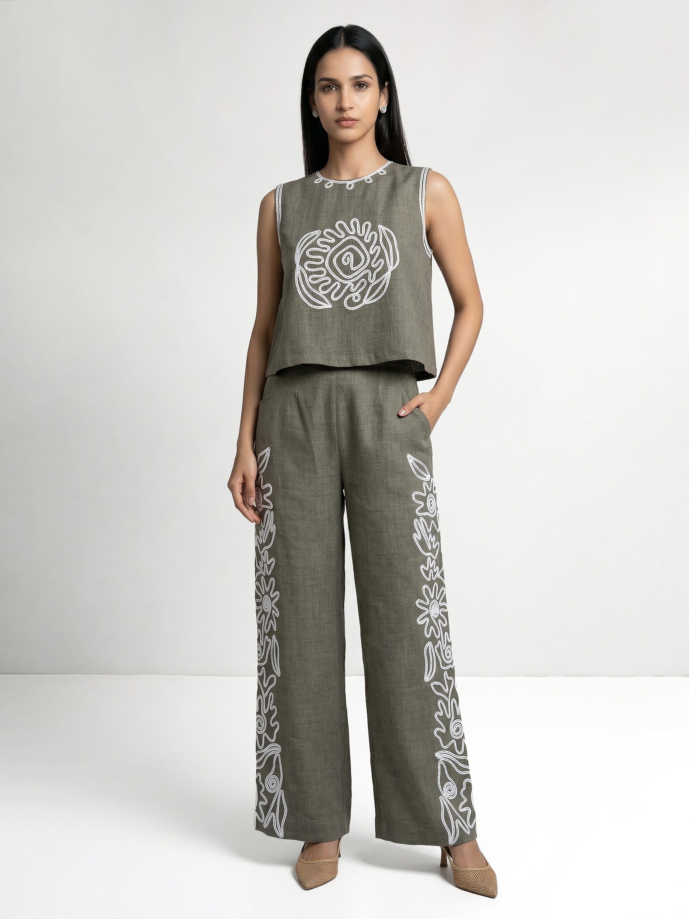 Serena Grey Co-Ord Set