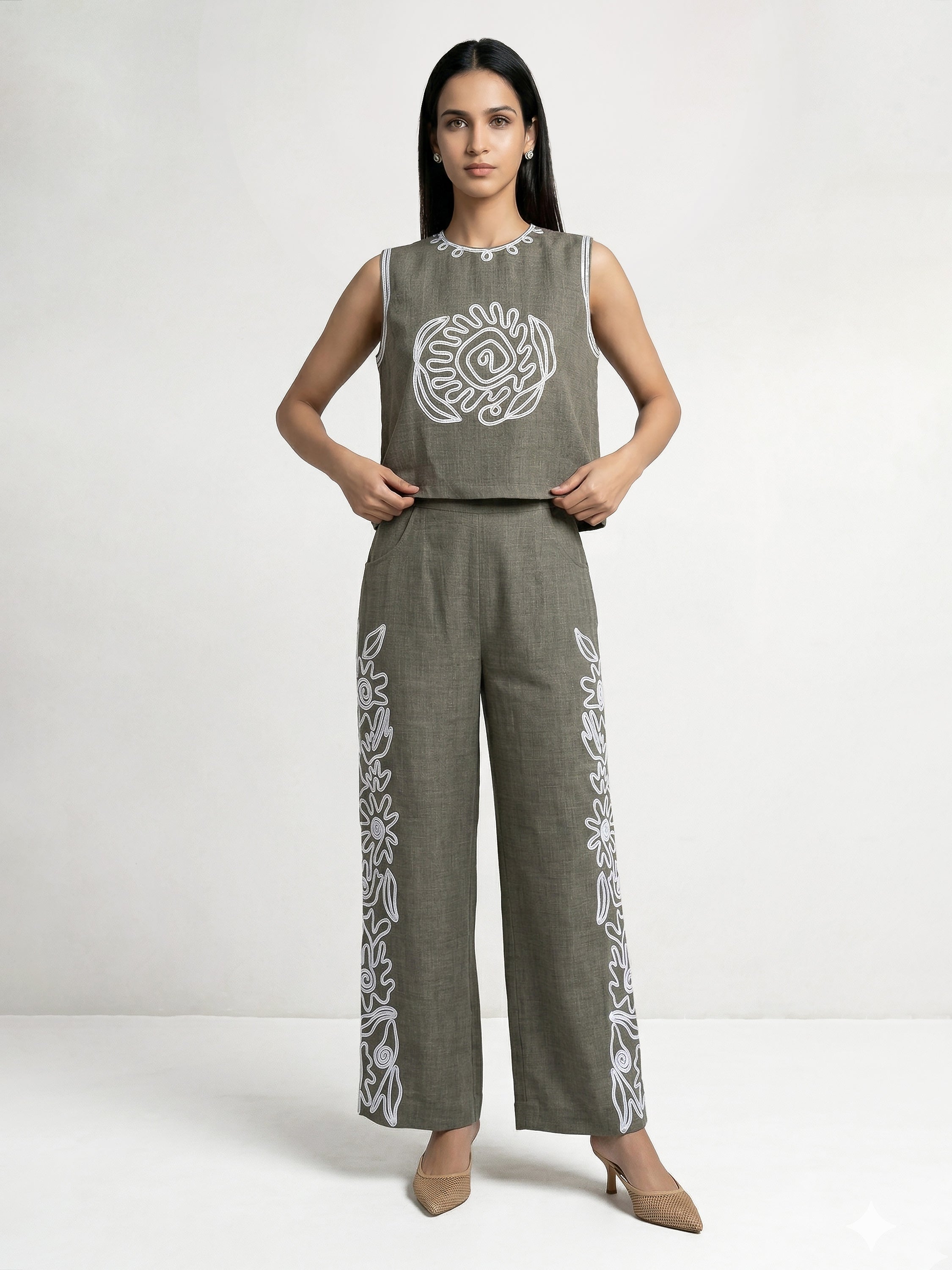 Serena Grey Co-Ord Set