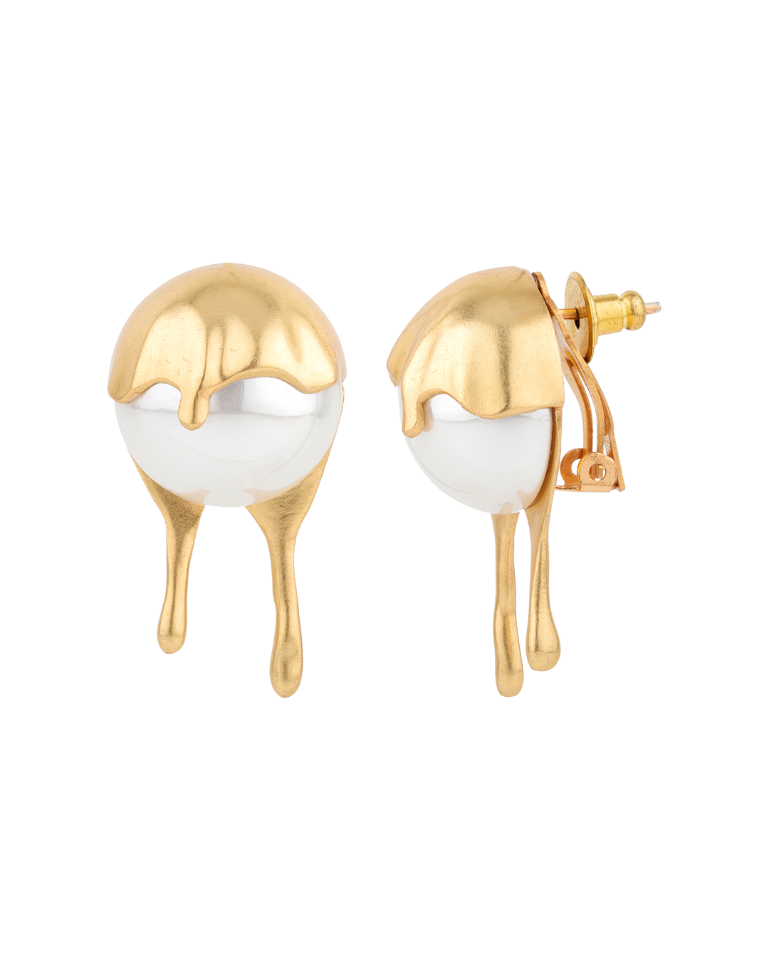 Contemporary gold studs from Anaash on Bliora