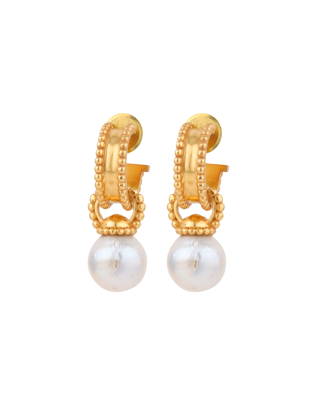 Oyster Baroque Hoops